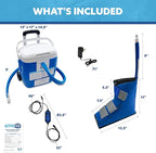 Polar Active Ice 3.0 Cold Therapy Ice Machine System with Programmable Timer, Foot and Ankle Therapy Pad, Lightweight 16 Quart Cooler, Quiet Pump, Strong Cryotherapy Pain Relief and Treatment