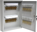 BankSupplies Fort Knox Key Holder Cabinet - 60-Key Cabinet - 60 Easy-to-Write-On Key Tags - Piano Hinged Door - Standard Keyed Lock - Steel Construction - Key Lock Box