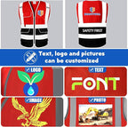 BeautyWill Custom Safety Vest Customized Logo Class 2 High Visibility Reflective Vest with Pockets Construction workwear