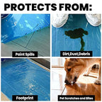 ADHES Floor Protection Film, Self Adhesive Floor Protector for Moving and Construction, 24 inch x 200', Protection of Hardwood, Tile, Other Hard Surfaces