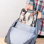 Clipboard with Storage,Storage Clipboard with Pen Holder,Heavy Duty Plastic Storage Clipboard with Low Profile Clip, Clipboard Folder, Teacher Must Haves, Office Supplies,Many Cute Cats