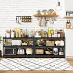 48" W Garage Shelving Heavy Duty, 1500LBS Loads Adjustable Garage Storage Shelves, 3-Tier Metal Shelving Units and Storage Racks, Industrial Utility Shelf,48" Wx18 Dx39 H, Black