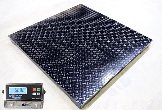 SellEton SL-4040-5k-NN 40" x 40" Industrial Floor Scale | 5000 lbs x 1 lb | Warehouse Pallets