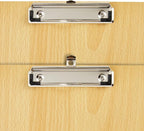 Extra Large Clipboard Pack - 4 Tabloid Clipboards, Extra Large 11.5 x 17.5 in Wooden Ledger - Solid Hardwood & Metal Low-Profile Clip with Hook for Classroom & Office Use