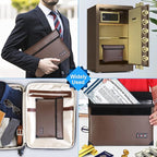 Fireproof Document Bag - with 4200°F Heat Insulated, Waterproof Fireproof Bag with Zipper, 8 Layers of Functional Materials, Fireproof Money Bag for Cash/Documents/Valuables, Fire Bag 11"x7.7" …