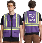 A-KSAFETY Custom High Visibility Reflective Safety Vest with logo