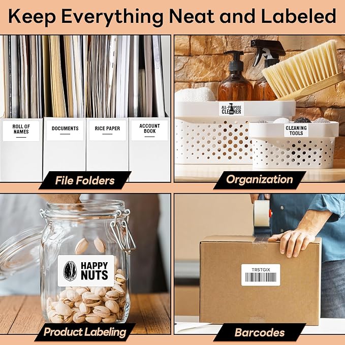 Compatible DYMO 30334 (2-1/4" x 1-1/4") Direct Thermal Multipurpose Labels, Barcode/FNSKU Address Stickers Replacement for DYMO LabelWriter 450, 4XL, Rollo, Zebra (12 Rolls / 12000 Labels), TRSTGIX