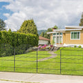 Decorative Garden Fence 6 Panels 6 Panels 13.4 ft (L)×32in (H) Metal Garden Fences, No Dig Animal Barrier Fencing Rustproof Wire Border Temporary Dog Fence Outdoor for Patio Backyard Lawn - No Door