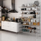 18" Deep x 54" Wide x 74" Height Wire Shelving Kit | 8-Tier | NSF Commercial Storage Rack Unit
