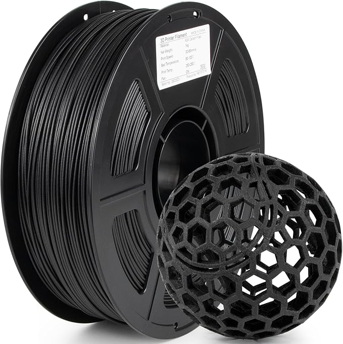 iSANMATE Carbon Fiber ASA Filament 1.75mm,UV/Rain/Heat Resistant Tough 3D Printer Filament, ASA CF Perfect for Outdoor Functional Parts, Dimensional Accuracy +/- 0.02mm, 1kg Spool (2.2lbs)