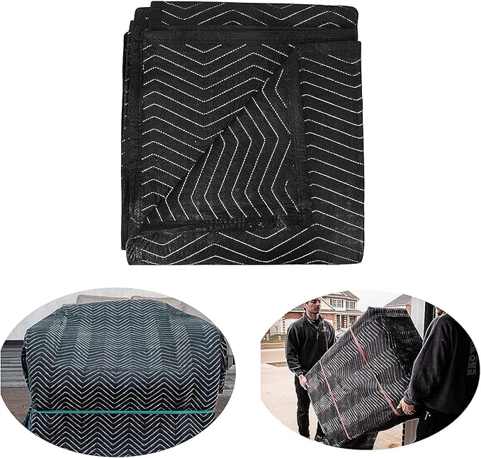 Moving Blanket Heavy Duty 40x 72" Moving Pads for Furniture Protection Quilted Packing Shipping Blankets Moving Supplies