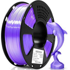 Geeetech Purple Silk PLA Filament 1.75mm for 3D Printer, Metal-Like Shiny 3D Filament 1kg (2.2lbs) 1 Spool, Dimensional Accuracy +/- 0.02 mm, Metallic Purple
