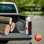 RESILIA Truck Bed Mat Liner – Universal Size, Durable Heavy-Duty All-Weather Protection for Your Truck, Cargo Van, or SUV, Pickup Accessories, Trim to Fit, Black, Thick 4 Foot x 8 Foot, Made in USA