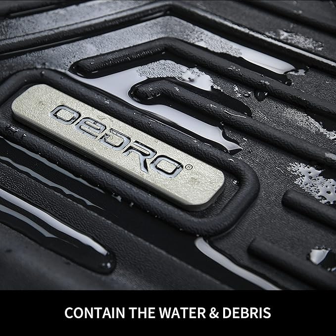OEDRO Floor Mats Fit for 2010-2017 Chevrolet Equinox/2010-2017 GMC Terrain, All-Weather Car Floor mats TPE Custom Fit Front & 2nd Seat 2 Row Liner Set, Black