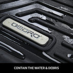 OEDRO Floor Mats Fit for 2010-2017 Chevrolet Equinox/2010-2017 GMC Terrain, All-Weather Car Floor mats TPE Custom Fit Front & 2nd Seat 2 Row Liner Set, Black