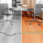 Floor Cord Cover Self Adhesive Cord Hider,10FT Cable Management, Extension Strip Protector for Wires, Prevent Cable Trips for Offices, Gyms, Exhibitions Cavity:0.3"(W) x0.28(H) WoodLightyellow