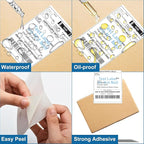 9527 Product 4 x 6 Thermal Labels - Pack of 100 Fanfold Labels for Direct Thermal Printer, White Perforated Shipping Label,100 Label per Stack,1 Stack