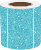 3x2 Inch Holographic Thermal Labels, Glitter Blue Thermal Sticker Labels, Waterproof Thermal Printer Stickers for Price, Barcode, Name, Custom Logo Design, 200 Pcs/Roll