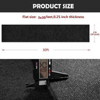 450 GSM Extra Thick Waterproof Black Carpet Runner for Events Decorations, 3X30 Ft Not Slip Black Runner Aisle Runway Rug for Wedding, Party, Banquet, Activity Entrance and Special Events Decorations
