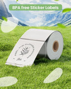 Phomemo Labels - Frosted Clear Round Label for M110/M100/M220/M108/M250/M160 Label Maker, 1.96" x 1.96"（50x50 mm）,Multi-Purpose Self-Adhesive Paper for Barcode/Address/Mailing/Logo/Business Home Tag