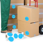 2 Inch Sky-Blue Circle Stickers 500 Pcs,Permanent Color Coding Dots for Office,Home Organization, File Classification,Multipurpose Labels