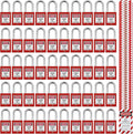 Lockout Tagout Locks, Safety Padlock, Loto Locks Keyed Differently Lock Out Tag Out 50 pcs Safety Padlocks Plastic with 50 Lockout TagOut Tags Red