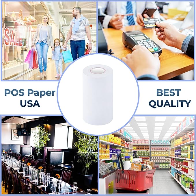 2 1/4" x 50' Thermal Paper (50 Rolls/Case) - BPA Free