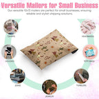 10x13 Poly Mailers – Western Boho – Waterproof, Tear-Resistant Shipping Bags with Adhesive Seal – 25 Pack – Package Mint