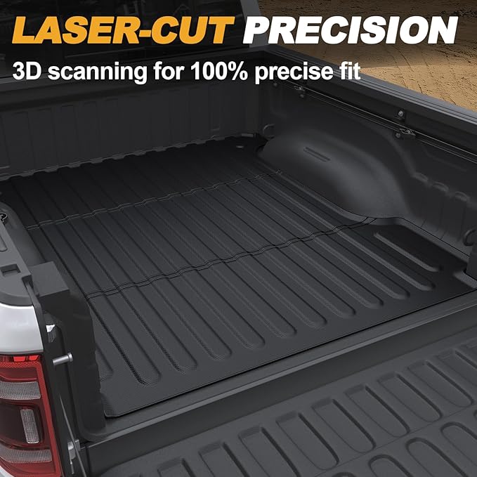 Truck Bed Mat for Dodge Ram 1500/1500 RHO 2019-2026 & Ram 1500 Classic 2019-2024 Short Bed, All Weather Bed Liner for 1500 Accessories, 5.7FT 67.4'' TPE Cargo Liner Truck Mat (Not for RamBox)