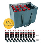 2Pk Insulated Reusable Grocery Bags, Collapsible Cooler Bag for Groceries, Heavy Duty Large Insulated Bag (Urban Gray)