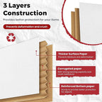 White Shipping Boxes 6x6x6 Heavy Duty, Lightweight, 6"L X 6"W X 6"H Foldable Corrugated Cardboard Mailer Boxes for Packaging Small Business Mailings Gifts Promotions Crafts Moving Box 50 Pack