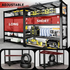 Heavy Duty Garage Shelving,5-Tier Storage Shelves(84" Hx24 Dx55 W),3050LBS Capacity Industrial Shelving Units and Storage,Adjustable Shelving Unit for Garage,Warehouse,Basement