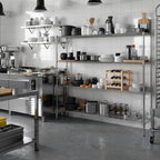 14" Deep x 72" Wide x 64" Height Wire Shelving Kit | 4-Tier | NSF Commercial Storage Rack Unit