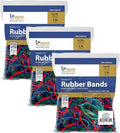 Upgrade Rubber Bands, Assorted Sizes & Colors, 1 lb 3-Pack, USA