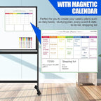 Large Rolling White Boards on Wheels 60 X 36 Inches Magnetic Dry Erase Board with Stand, Double-Sided 5' x 3' Whiteboard with Stands Stand Up White Board for Office, School, Home
