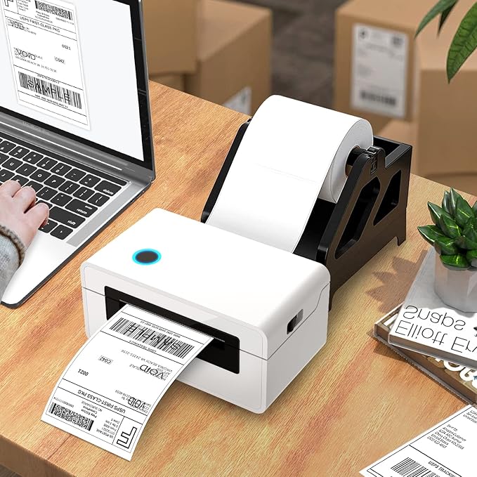 FungLam 2 Rolls 4x6 Direct Thermal Shipping Labels, 250 Labels/Roll, 1'' Core, Compatible Zebra 2844 ZP-450 ZP-500 ZP-505