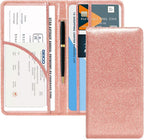 CoBak Car Registration and Insurance Holder - Vehicle Glove Box Car Organizer,Auto Truck Comparment Accessories Case with Magnetic Closure for Essential Document,Driver License,Cards