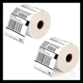 Roll 4 x 6 inch - 1000 Thermal Labels Direct White Strong Adhesive Perforated Postage Shipping Printer Compatible with Zebra SNBC Epson Rollo (1000 Labels, 2 Rolls)