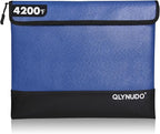 4200℉ Fireproof Bag for Cash, Documents and Valuables - A4 (11x13.3") - Waterproof, Portable, and Reflective Money Bag with Handheld Strap - Ideal for Home, Office & Travel