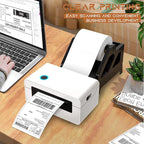 MFLABEL 4x6 Direct Thermal Shipping Labels - 24 Rolls, 220 Labels/Roll, Perforated Postage Paper with Alignment Hole, Compatible with 4XL LabelWriter 1744907 & 1755120, Rollo for USPS, UPS