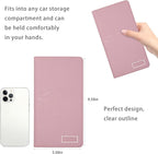 Car Registration and Insurance Holder Glove Box Folder-Premium Car Folder, Car Document Holder for Cards, Driver License & other Essential Documents (pink)