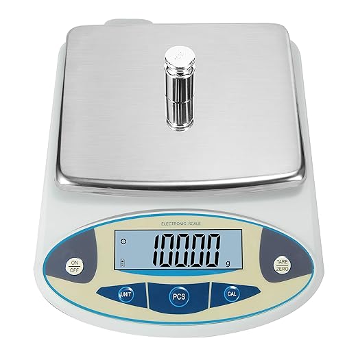 Bonvoisin Lab Scale 2000gx0.01g High Precision Electronic Analytical Balance 0.01g Accuracy Laboratory Lab Precision Scale Digital Kitchen Balance Scale Jewelry Scale Scientific Scale (2000g, 0.01g)