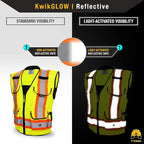 KwikSafety - Charlotte, NC - GODFATHER Safety Vest [CUSHIONED COLLAR + TABLET POCKET] ANSI OSHA
