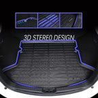 KELCSEECS® Floor Mats & Cargo Liner Custom for 2021-2026 Chevy/Chevrolet Suburban & GMC Yukon XL 8 Seats Bench Seats All Weather Protection TPE Floor Liners Full Set Chevy Suburban Accessories Black