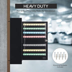 Durabox 200 Position Steel Key Cabinet - Organize and Secure Key Storage Lock Box with Numbered Hooks and Tags for Valets, Hotel, Office, Car Dealerships and More (K200) (Black)
