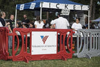 Billboard Barricade 42x96 Plastic Pedestrian Barricade- Red