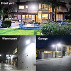Onforu 40W Flood Lights Outdoor,4000lm Bright LED Plug in Work Light,6500K Daylight White LED Flood Lighting,IP66 Waterproof Security Yard Lights for Courtyard Garden 2Pack