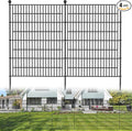 4 Panels No Dig Decorative Outdoor Garden Fence for Yard, 48 in(H) X 10.5 ft(L) Animal Barrier Fencing Rustproof Metal Wire Panel Border for Dog, Rabbits, and Patio Temporary Ground Stakes