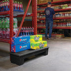 Slim Jim DUN5016 Narrow Heavy-Duty Plastic Poly Dunnage Rack for Commercial Storage 60" x 12" x 8" with 1000 lb Capacity | For Storage, Warehouses, Merchandising - 2 Pack