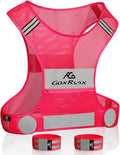Reflective Vest Running Gear,Lightweight Reflective Safety Vests with Arm Bands
